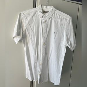 All Saints shirt (short sleeve) in white - M